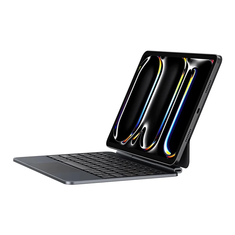 WIWU MK-004 For iPad Air 11 (2025) / (2024) Bluetooth-Compatible Keyboard Magnetic Leather Tablet Protective Case