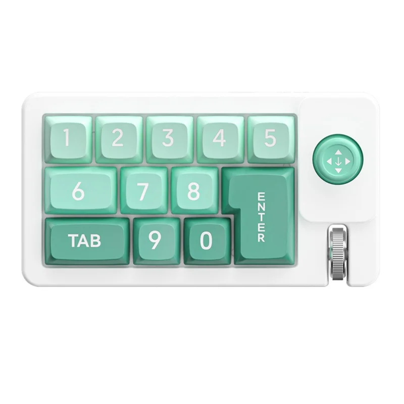 MKESPN K810 Tastiera Meccanica Compatta con 12 Tasti, Programmabile con Macro, Numpad per Computer - Verde