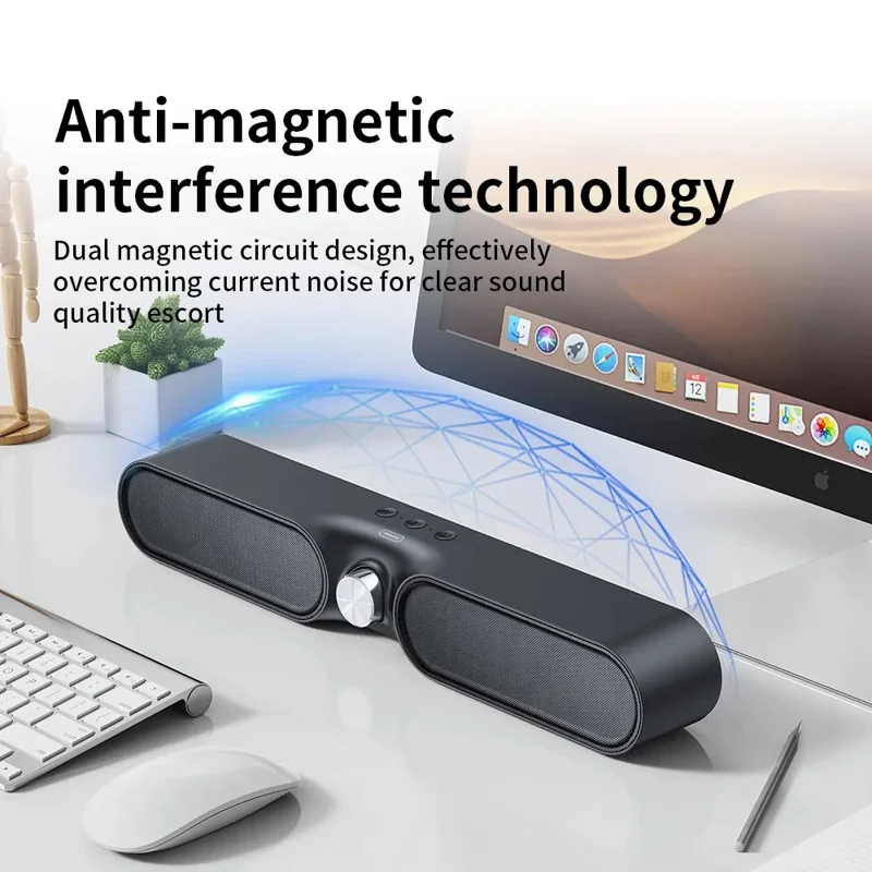 TRANYOO T-B3 Desktop Bluetooth-compatible Speaker FM Radio Subwoofer with Volume Control Button