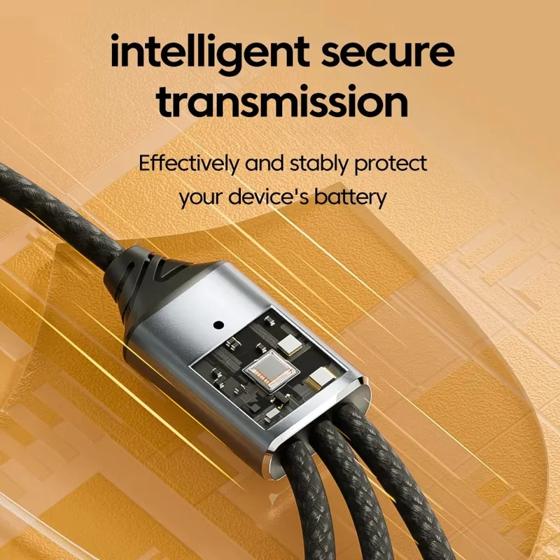 3 in 1 USB Hub Splitter 3 Port USB Expansion Cable High Speed Data Transfer Charging Splitter