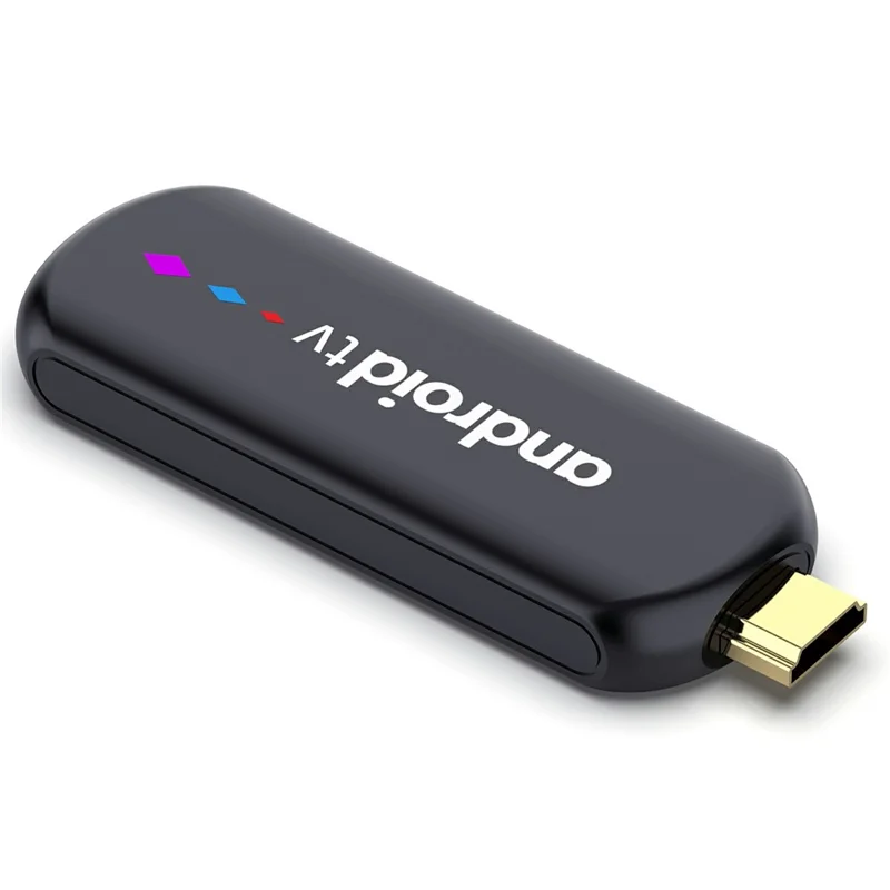 H96 MAX S905L3 2+16GB TV Stick 4K Android TV Box HDR Streaming Player WiFi Bluetooth-Compatible Smart TV Stick - Black