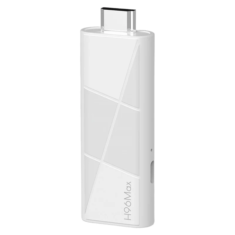 H96 MAX RK3518 2+16GB Android 14.0 TV Stick 4K Smart TV Box WiFi Bluetooth-Compatible Mini TV Stick - White