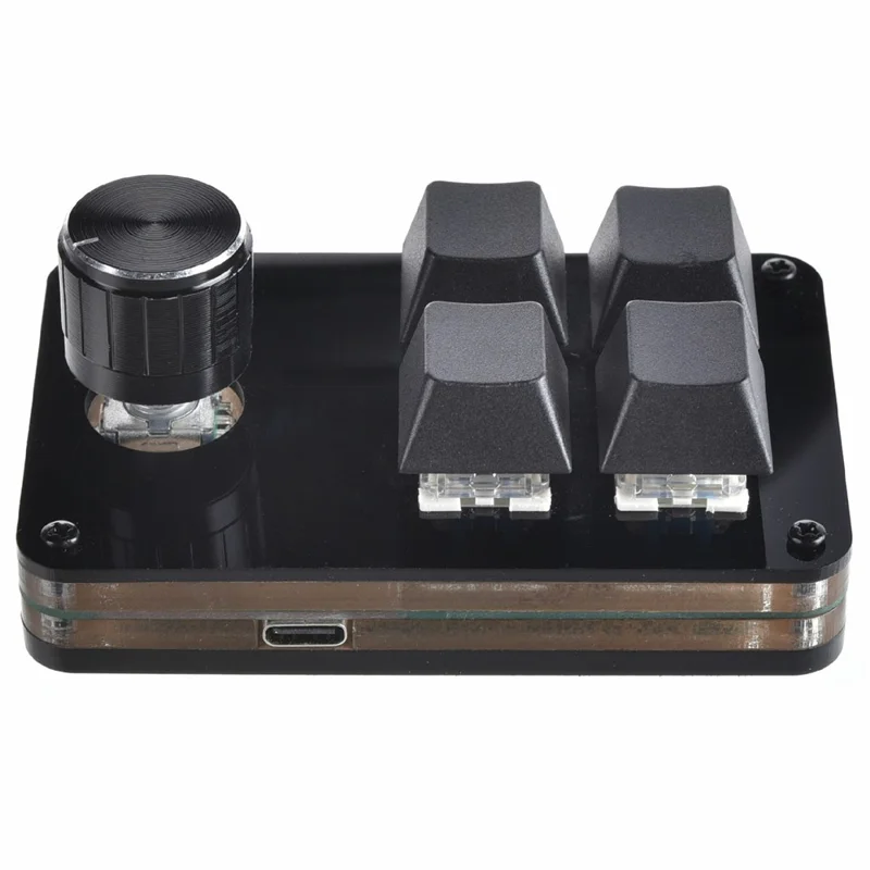 Niestandardowa klawiatura mini Ergonomiczna klawiatura mini z 4 klawiszami i 1 pokrętłem