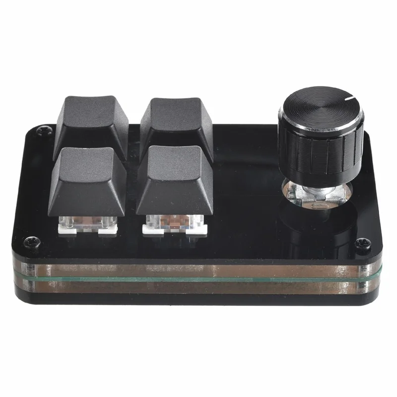 Niestandardowa klawiatura mini Ergonomiczna klawiatura mini z 4 klawiszami i 1 pokrętłem