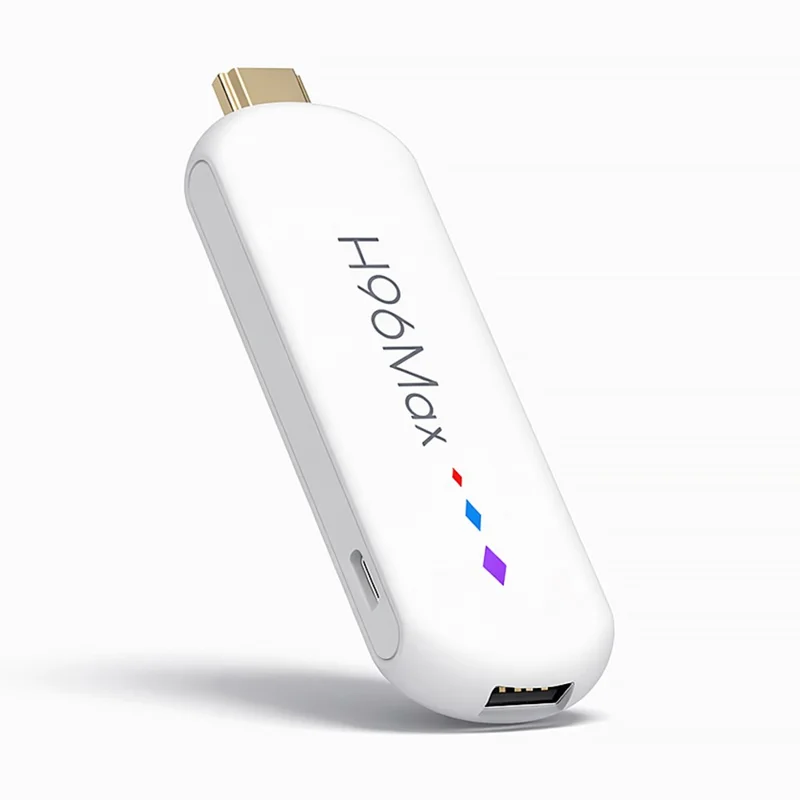 H96 MAX M20 L3 Android 14 TV Stick 4K HDR Streaming Media Player with Google Voice Assistant 2GB + 16GB - White