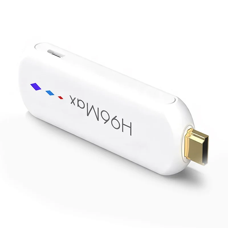 H96 MAX M20 L3 Android 14 TV Stick 4K HDR Streaming Media Player with Google Voice Assistant 2GB + 16GB - White