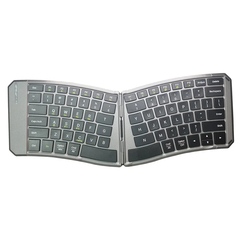JOM223 V-Shape Ergonomic Foldable Keyboard Wireless 2.4G Dual Mode Bluetooth-compatible Keyboard for iPad Tablet Laptop