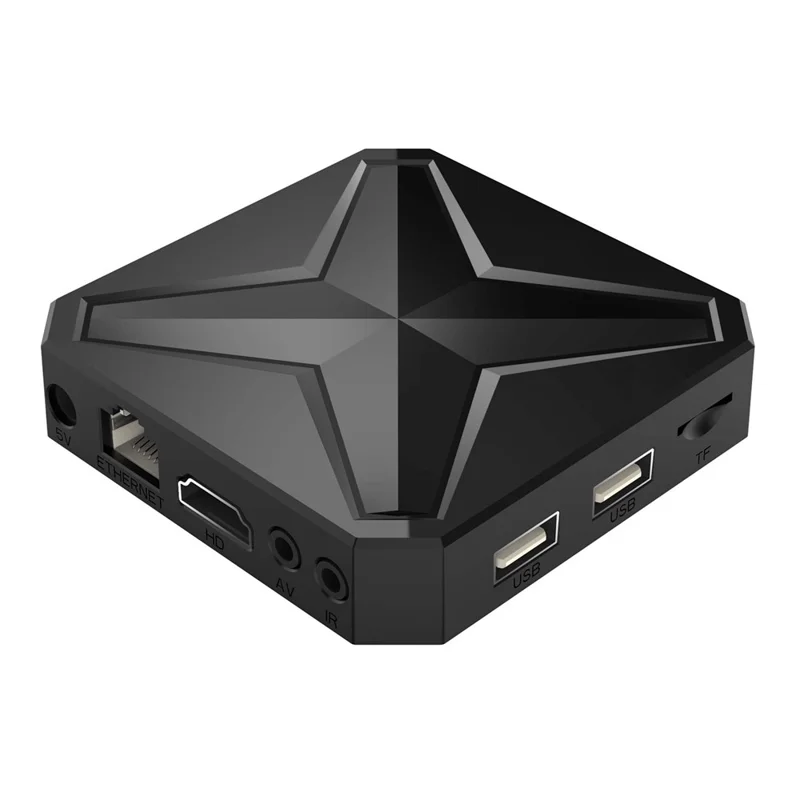 Q1 MINI+ 2G+8G TV Box RK3518 8K  /  4K WiFi 6 Dual Band Android 14 Bluetooth-compatible 5.4 Google Play Streaming Media Player - Black  /  EU Plug