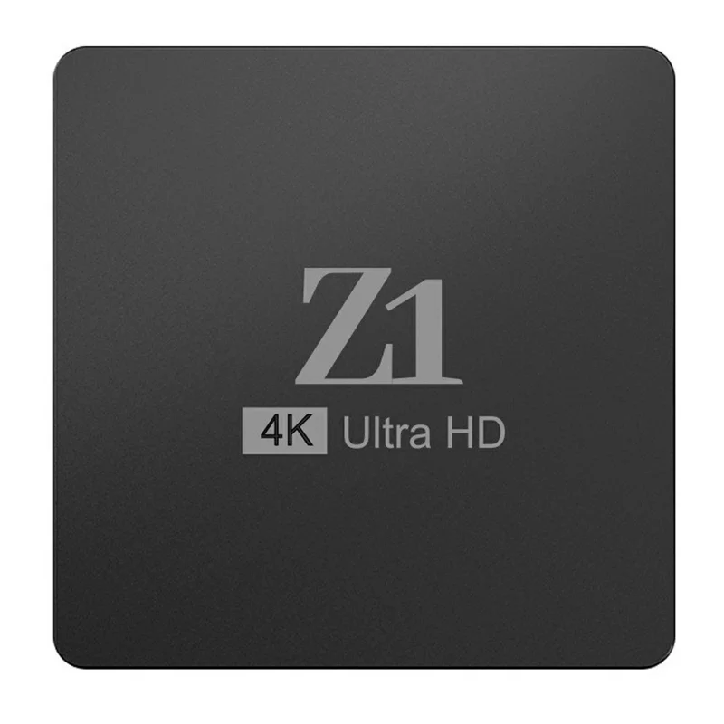 Z1 1+8GB Android 15.0 TV Box 4K Ultra HD WiFi 6 Double bande 2,4 G / 5 G Télécommande vocale Bluetooth - Noir
