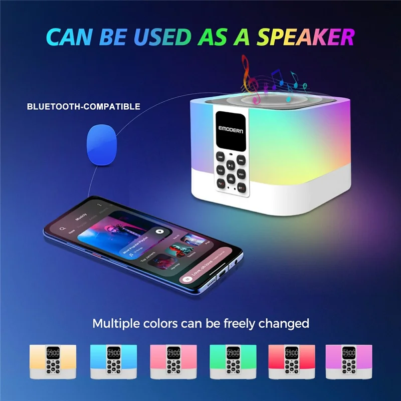 EMODERN Z1 MIX 2+16GB 8K TV Box Android 15.0 WiFi 6 2,4 GHz / 5 GHz Altoparlante Bluetooth 5.1 con Telecomando Vocale
