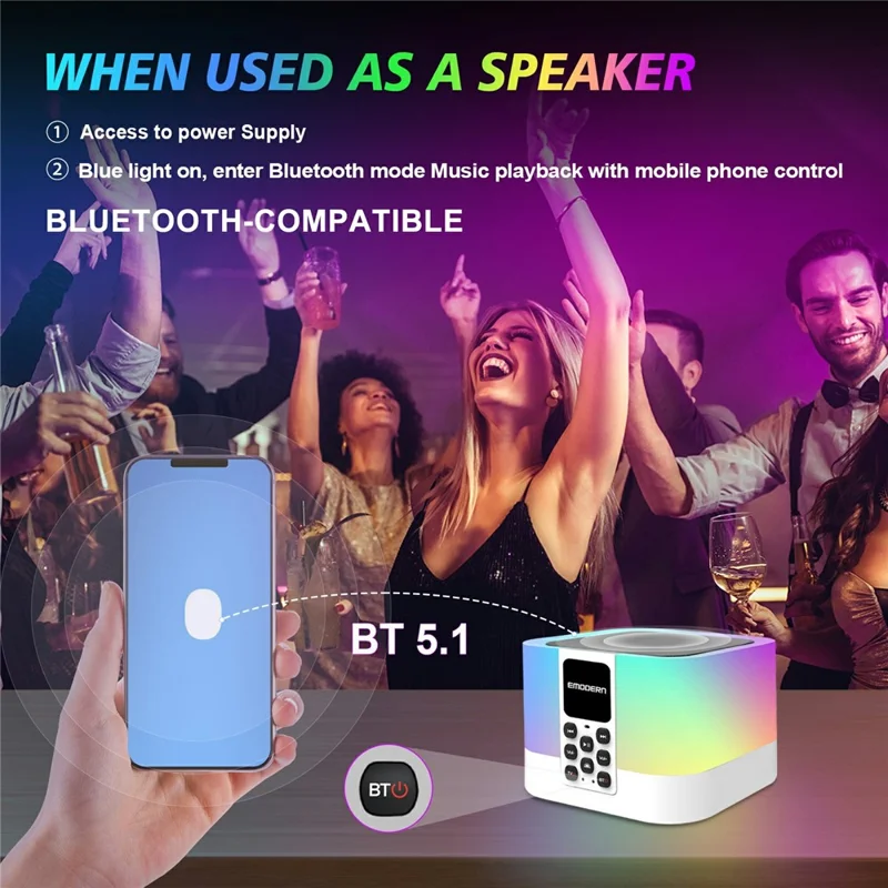 EMODERN Z1 MIX 2+16GB 8K TV Box Android 15.0 WiFi 6 2,4 GHz / 5 GHz Altoparlante Bluetooth 5.1 con Telecomando Vocale