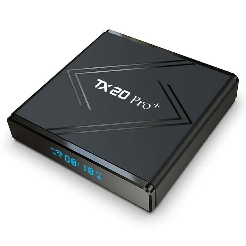TX20 PRO+ 16+265GB Android TV Box 4K Ultra HD Video Decoding Dual Band WiFi Bluetooth-compatible Voice Remote Control Media Player - US Plug