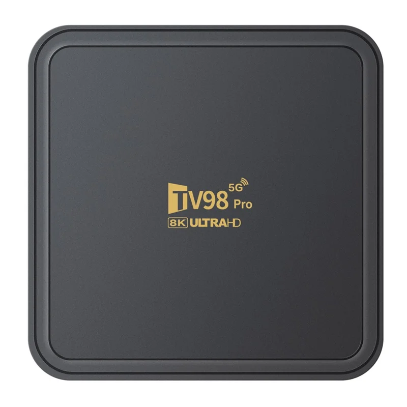 TV98 Pro 2+16GB Android TV Box 8K  /  60fps 3D HDR10+ Dual WiFi Bluetooth-compatible Voice Remote Control Media Player - US Plug