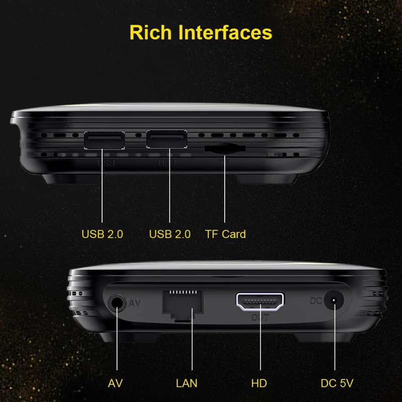TV98 H618 Android 14 TV Box 2+16GB 8K UHD Dual WiFi Bluetooth-compatible 5.0 Smart Media Player - US Plug