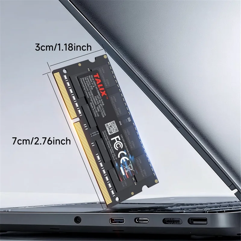TALIX X1-B 4GB 1600MHz DDR3 Laptop RAM PC3-12800 SO-DIMM 204Pin 1.5V Memory Module