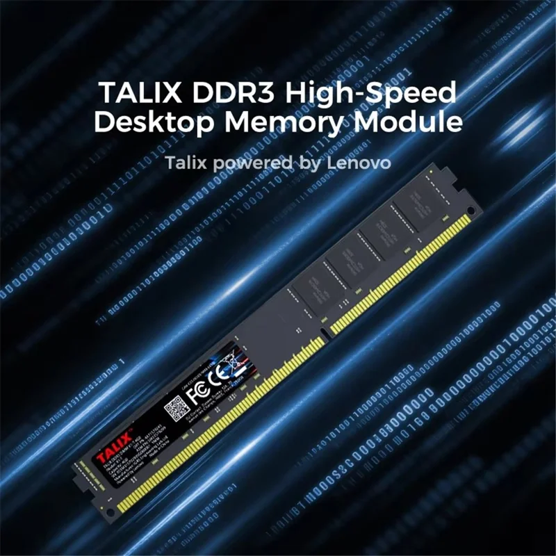 TALIX X1-T 4GB DDR3 1600MHz Desktop RAM DIMM 240-Pin PC3-12800 1.5V Non-ECC Memory Module for Intel AMD Desktop PC