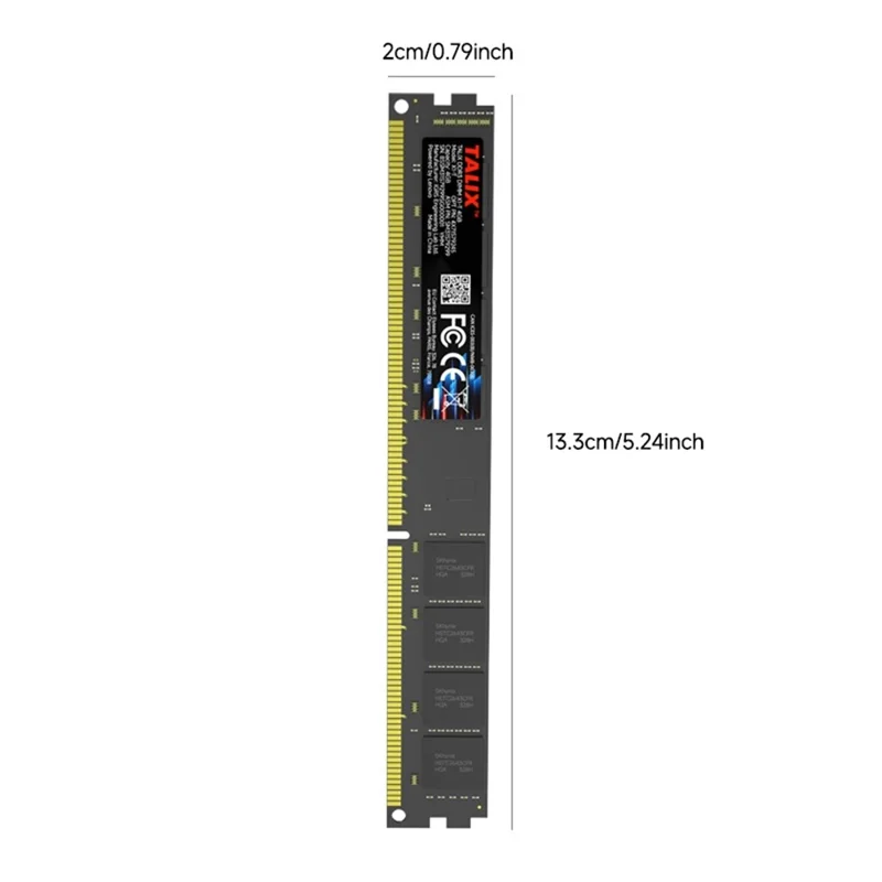 TALIX X1-T 4GB DDR3 1600MHz Desktop RAM DIMM 240-Pin PC3-12800 1.5V Non-ECC Memory Module for Intel AMD Desktop PC