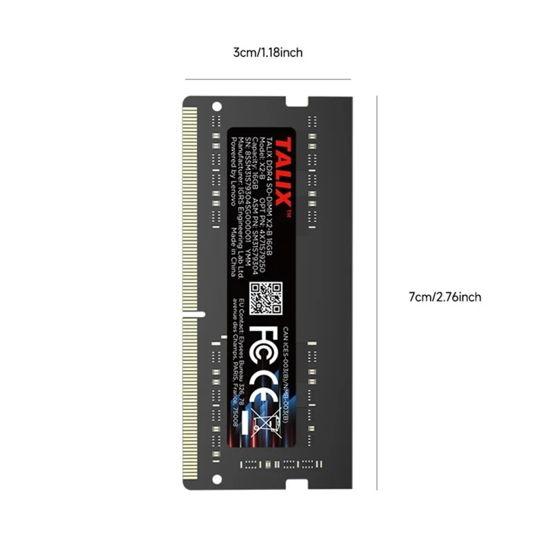 TALIX X2-B 16GB DDR4 SO-DIMM Laptop RAM 3200MHz 1.2V 260Pin Memory Module for Notebook