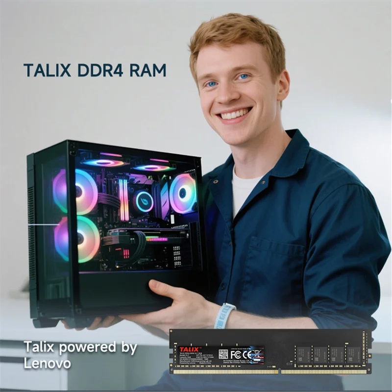 TALIX X2-T 16GB DDR4 3200MHz Desktop Memory High Performance DIMM Module for PC Gaming Office Multitasking