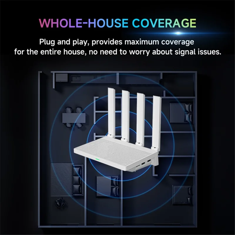 F9 Router Box RK3528 2+16GB Android 14 8K Decode 1200M Dual Band WiFi 4 Antenas 3 Modos WiFi 2 em 1 TV Box Router para Entretenimento Doméstico e Rede - Tomada UE