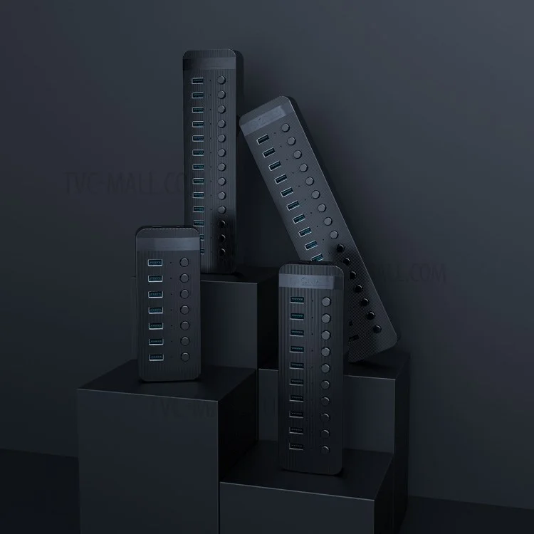 ORICO CT2U3-7AB ABS Многопортовый USB3.0 концентратор с индивидуальными переключателями