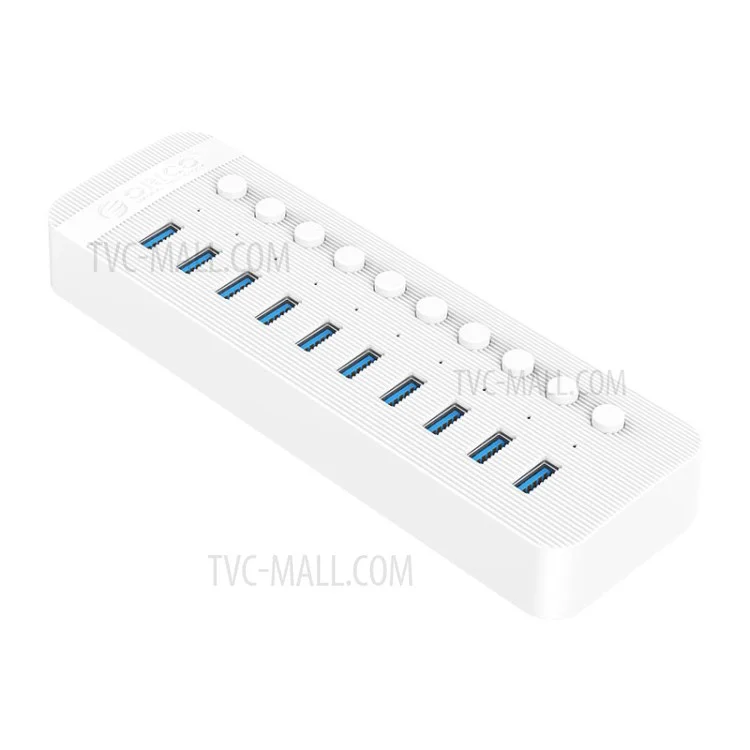 ORICO CT2U3-10AB Concentrateur USB3.0 en ABS à commutateurs individuels