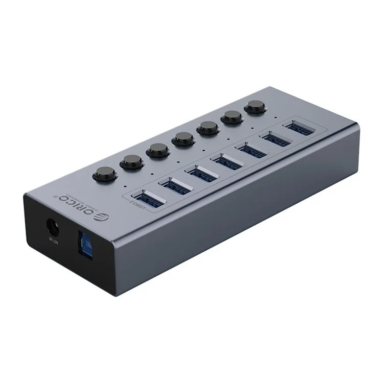 ORICO BT2U3-7AB HUB Multi-port en Alliage en Aluminium Avec Commutateurs Individuels