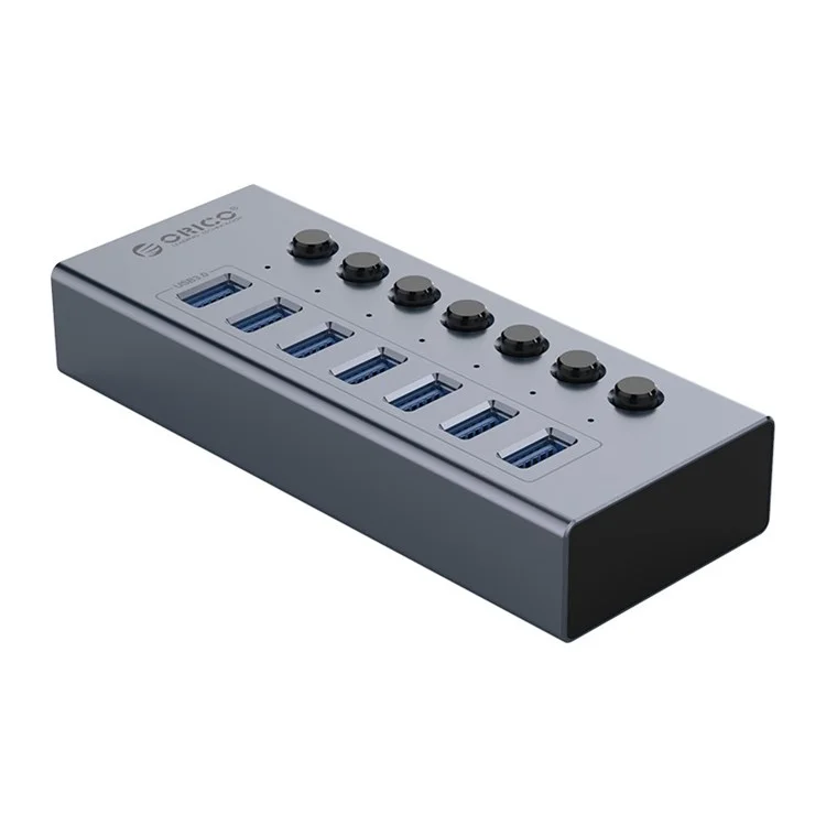 ORICO BT2U3-7AB HUB Multi-port en Alliage en Aluminium Avec Commutateurs Individuels