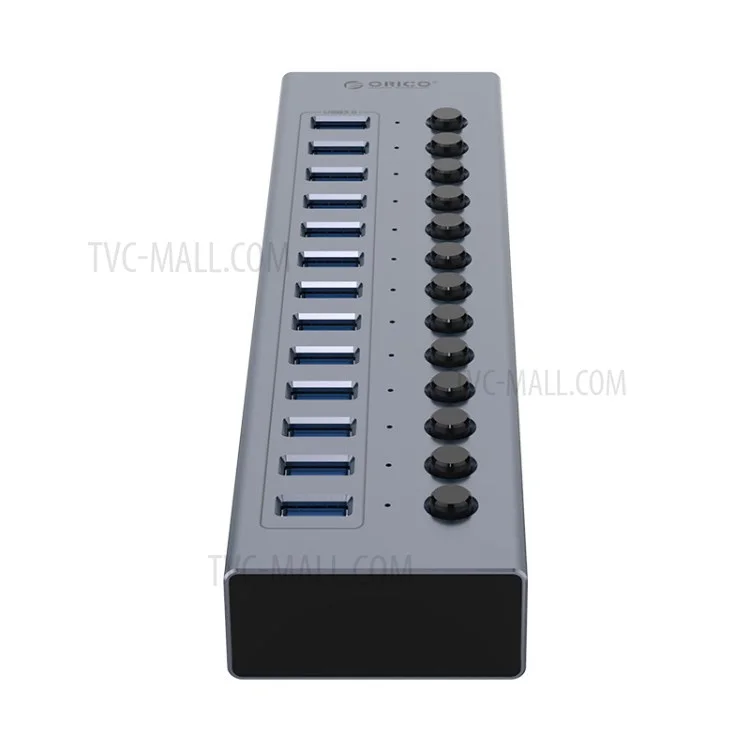 ORICO BT2U3-13AB HUB Multi-port en Alliage en Aluminium Avec Commutateurs Individuels, Plug us