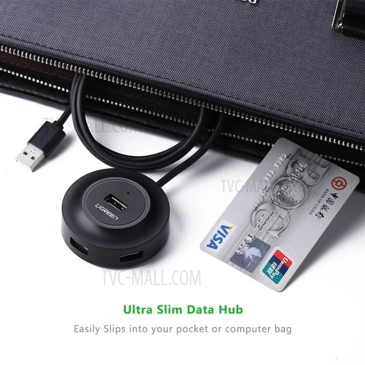 UGREEN 20277 4 Ports USB 2.0 Hub 480Mbps Data Transfer Adapter