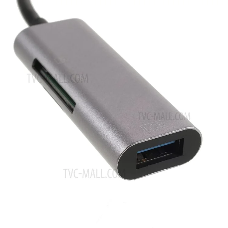 NK-3040 3-in-1 USB-C Hub USB3.0 TF Memory Card Reader OTG Adapter for Type-C Phone Tablet Laptop