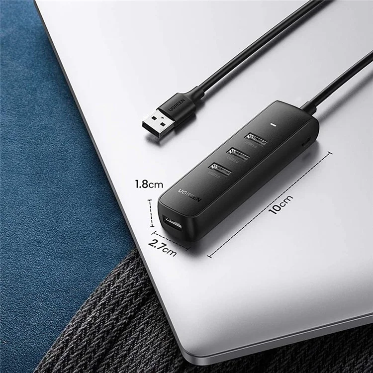 UGREEN 20488 1.5m Multi-port USB Hub Adapter USB 3.0 Data Transfer Converter for iMac/Surface Pro/XPS/PS4/PS5/Xbox One/Flash Drive/HDD/SSD
