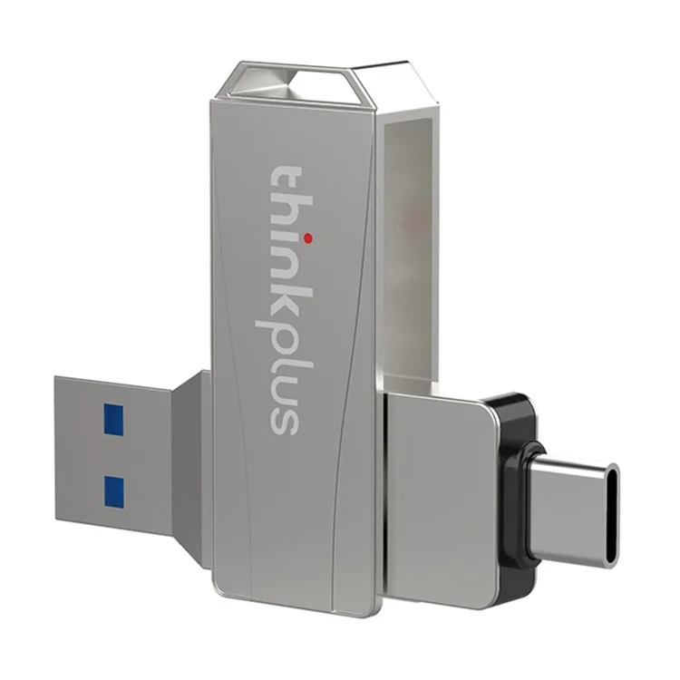 LENOVO THINKPLUS MU252 64GB para la Serie iPhone 15 USB+Type C Memoria USB Flash 2 en 1 Lectura de datos rápida Diseño Rotacional USB C 3.1 Memoria Flash