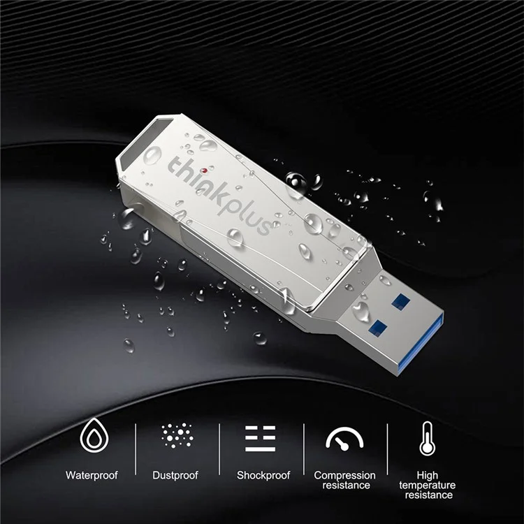 LENOVO THINKPLUS MU252 64GB para la Serie iPhone 15 USB+Type C Memoria USB Flash 2 en 1 Lectura de datos rápida Diseño Rotacional USB C 3.1 Memoria Flash
