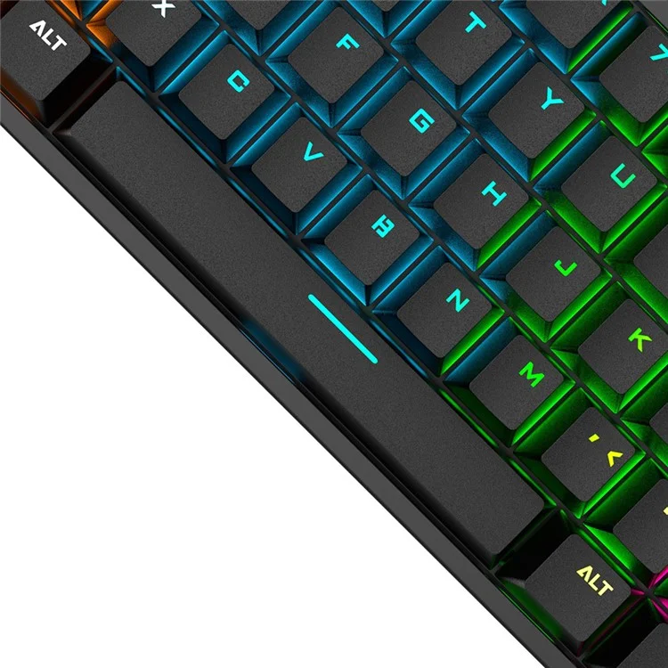 Bajeal G101 Buntes RGB -backbeleuchtung Mechanischer Gaming USB Wired Tastatur Backlight Office Tastatur 61 Tasten Für Laptop -pc -desktop -computer