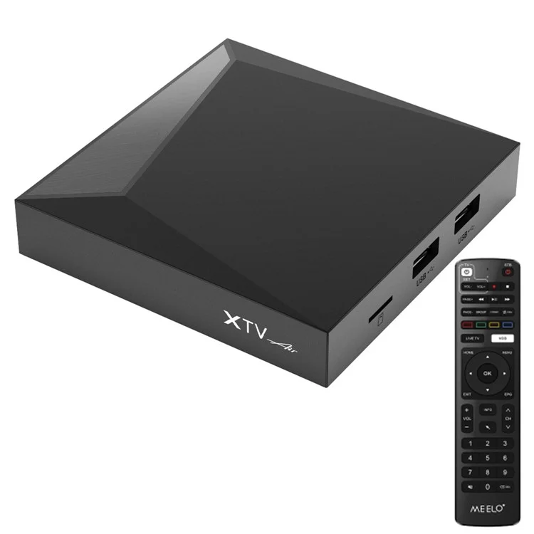 Boîtier TV Android XTV Air HD 4K avec télécommande infrarouge - Prise US