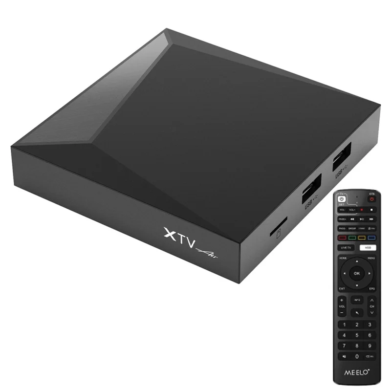 XTV Air HD 4K Android TV-boks 2 GB + 16 GB netværkssættopboks med infrarød fjernbetjening – AU-stik