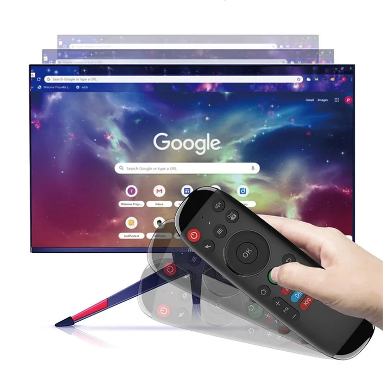 M6 2.4G Wireless Smart Voice Function Remote Control Replacement Air Fly Mouse für Heimfernsehbox, Smart-TV, Computer