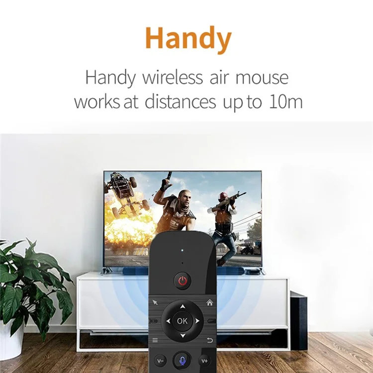M8 2.4G Wireless Smart Air Fly Mouse Remote Control Replacement for Home TV Box, Smart TV, Computer