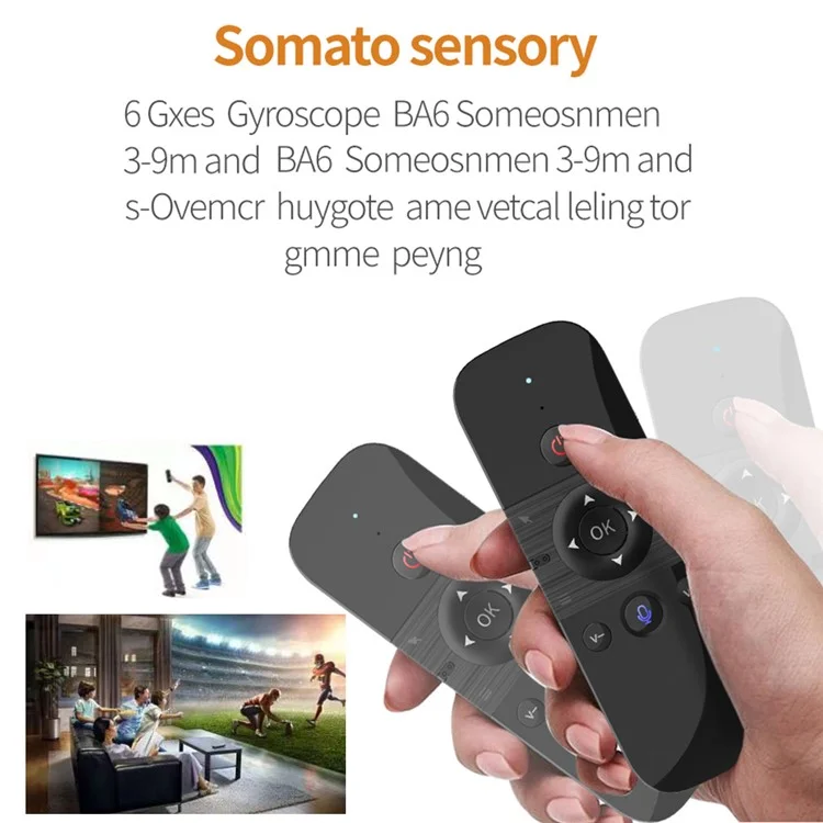 M8 2.4G Wireless Smart Air Fly Mouse Remote Control Replacement for Home TV Box, Smart TV, Computer