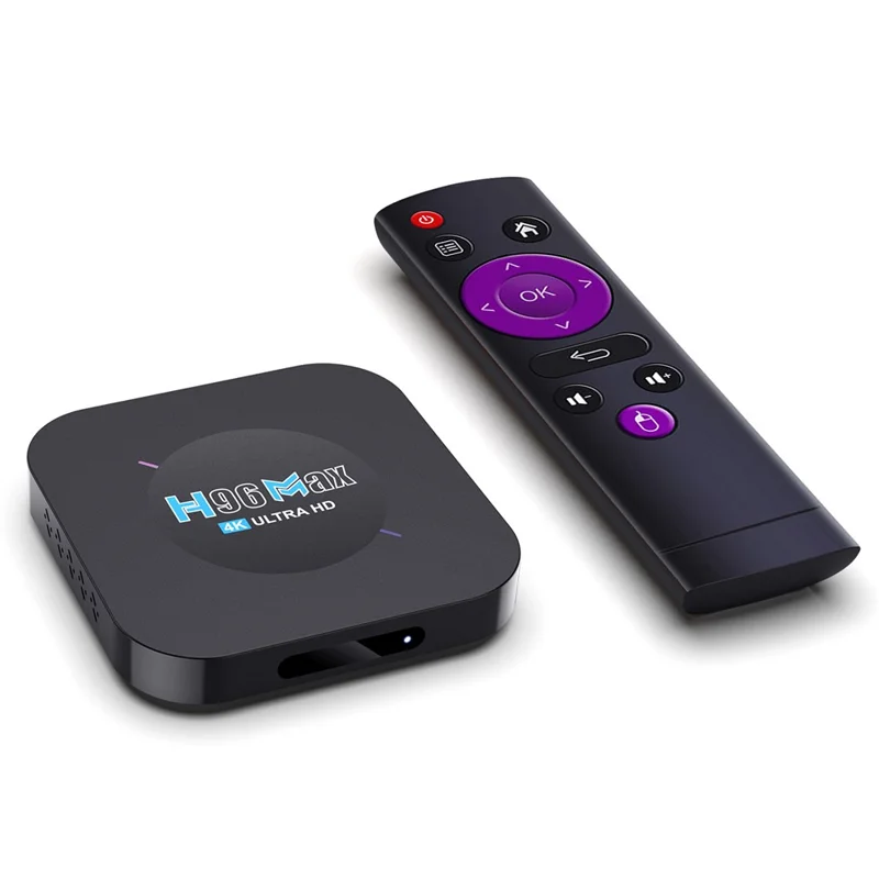 H96max M5 Android 11 Smart-tv-box RK3318 Quad-Core Cortex-A53 4K Ultra HD Media Player 2.4G Video Set Top Tv-box 2gb+16 gb (CE, Rohs, FCC) - UK -plug