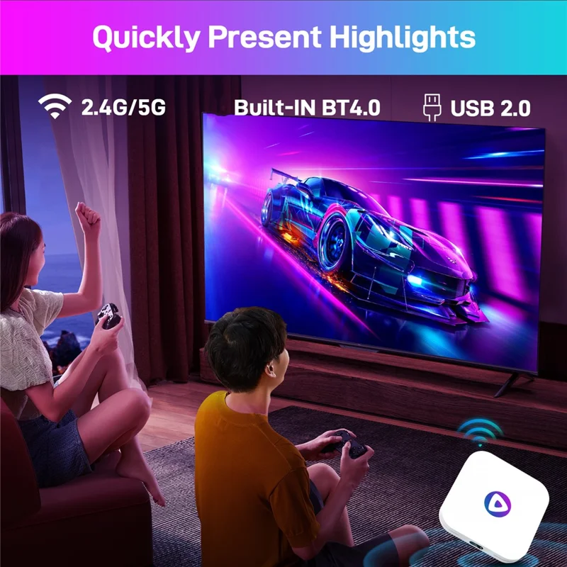 H96 Max M1 Smart TV Box Android 13 Rockchip 3528 4GB RAM 32GB ROM Set-Top Box Support 4K BT 4.0 - UK Plug