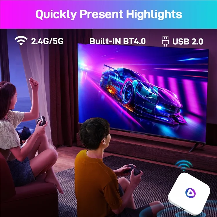 H96 Max M1 Smart TV Box Android 13 Rockchip 3528 4GB RAM 32GB ROM Set-Top Box Support 4K BT 4.0 - AU Plug