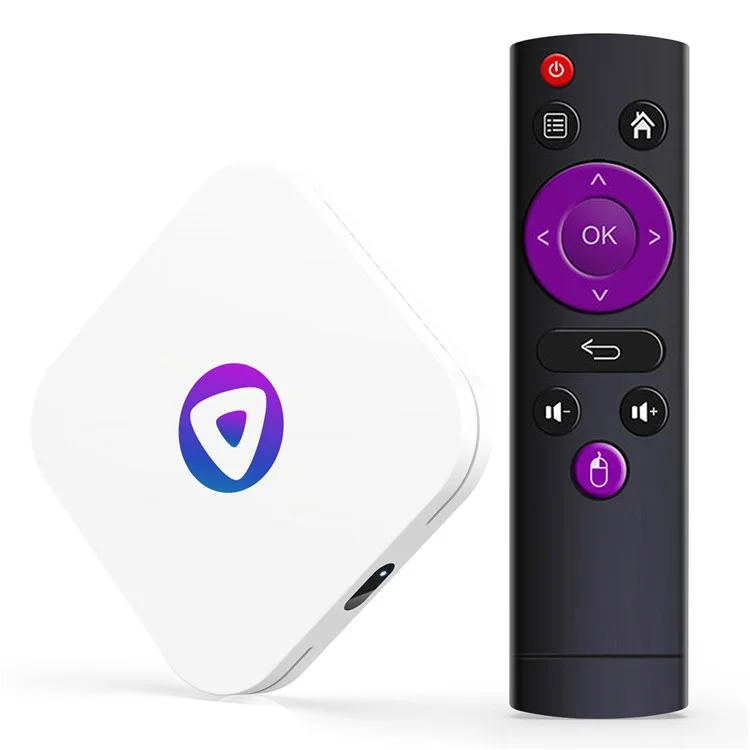 Caixa de TV inteligente H96 Max M1 Android 13 Rockchip 3528 4GB RAM 64GB ROM - Plugue UE