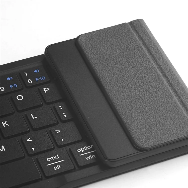 B077T Foldable PU Leather Wireless Bluetooth-compatible Keyboard with Touchpad