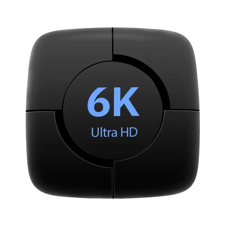 4+32GB TV Box Android 14 6K UHD 2.4G / 5.8G WiFi6 100M Ethernet Media Player - US Plug