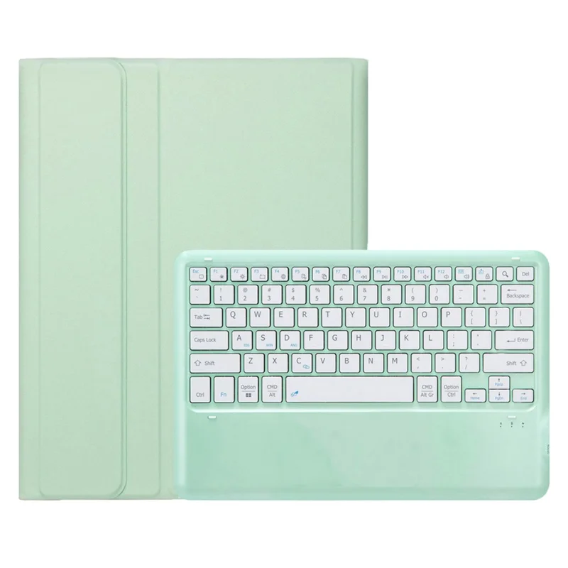 A14B For iPad Pro 13 (2025) / (2024) Bluetooth-compatible Keyboard Cover with Pen Slot Ultra Thin Tablet Case - Light Green
