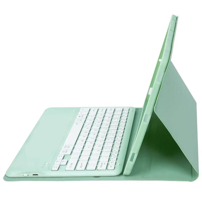 A14B For iPad Pro 13 (2025) / (2024) Bluetooth-compatible Keyboard Cover with Pen Slot Ultra Thin Tablet Case - Light Green