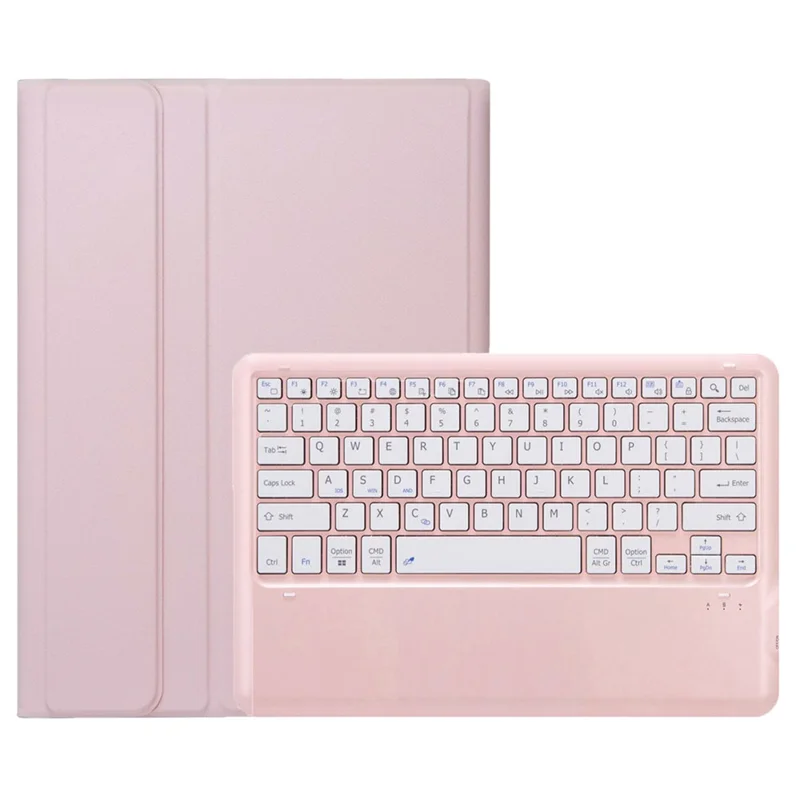 A14B For iPad Pro 13 (2025) / (2024) Bluetooth-compatible Keyboard Cover with Pen Slot Ultra Thin Tablet Case - Pink