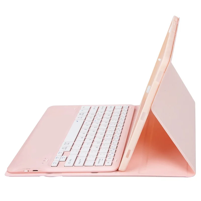 A14B For iPad Pro 13 (2025) / (2024) Bluetooth-compatible Keyboard Cover with Pen Slot Ultra Thin Tablet Case - Pink